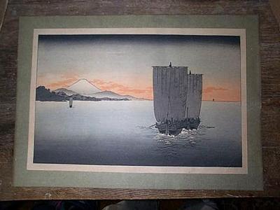 Koho: Sunset on Suruga bay - Japanese Art Open Database