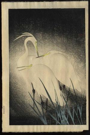 Koiei Hashimoto: Snowy Heron - Japanese Art Open Database