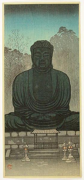 Konen Uehara: Statue of Buddha, Kamakura - Japanese Art Open Database