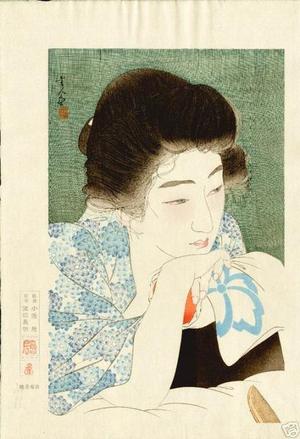 鳥居言人: Morning Hair - Asa Negami — 朝寝髪 - Japanese Art Open Database