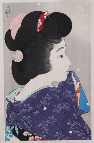 鳥居言人: Misty Spring (Oboro Haru) - Japanese Art Open Database