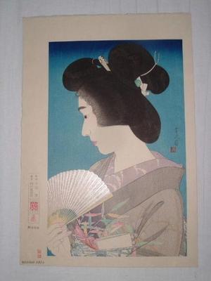 Torii Kotondo: Summer Geisha- Natsuko — 夏妓 - Japanese Art Open Database