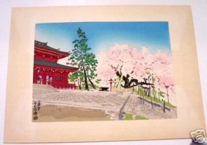 Kotozuka Eiichi: The Sambutsudo Temple in Spring - Japanese Art Open Database