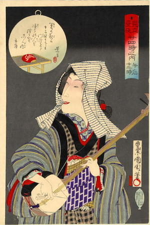 豊原国周: Midnight - Japanese Art Open Database