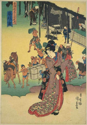 Utagawa Kunisada: Fujieda — 藤枝 - Japanese Art Open Database