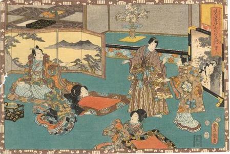 Utagawa Kunisada: Sawarabi - Japanese Art Open Database