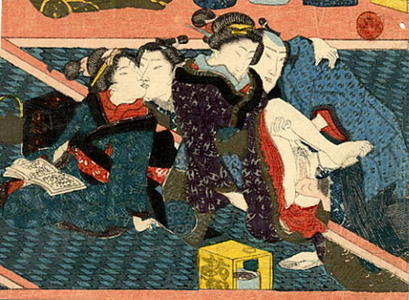 Utagawa Kunisada, 歌川国貞 (Kunisada 1 Utagawa (1786-1865)- Toyokuni 3 (歌川国貞-豊国三代))による浮世絵「Shunga」