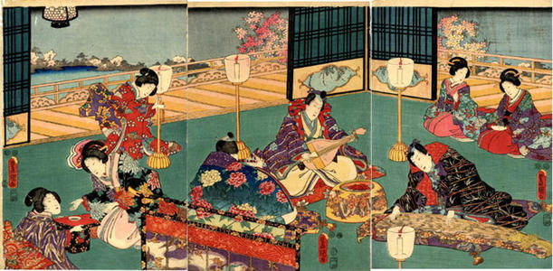 Utagawa Kunisada: The Musical Interlude - Japanese Art Open Database