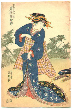 Japanese Print "Unknown title" by Utagawa Kunisada, 歌川国貞 (Kunisada 1 Utagawa (1786-1865)- Toyokuni 3 (歌川国貞-豊国三代))