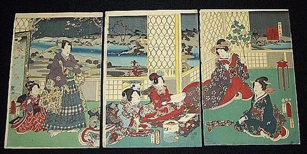 Utagawa Kunisada: Genji, Spring - Japanese Art Open Database