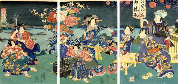 Utagawa Kunisada: Prince Genji and the Festival Cart - Japanese Art Open Database