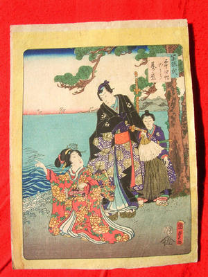 Utagawa Kunisada, 歌川国貞 (Kunisada 2 Utagawa (1823-1880)- Kunimasa 3- Toyokuni 4 (歌川国貞（二代）))による浮世絵「Suma」