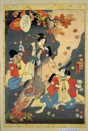 Utagawa Kunisada: CH38- The Bell Cricket — 鈴虫 - Japanese Art Open Database