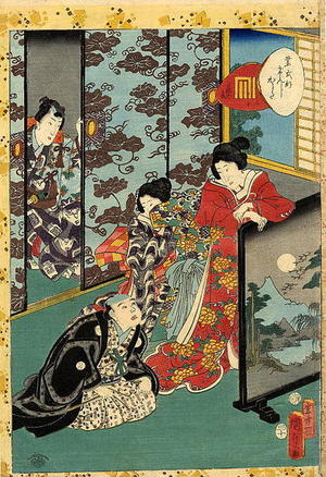 Utagawa Kunisada: Unknown title — 藤ばかま - Japanese Art Open Database