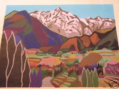 馬淵聖: Mountains in Spring 2 - Japanese Art Open Database