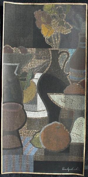 Mabuchi Toru: Unknown, fruit and vases - Japanese Art Open Database