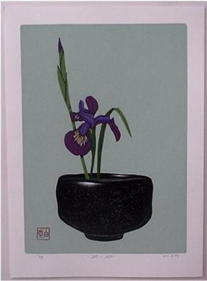 Maki Haku: Iris Bowl - Japanese Art Open Database