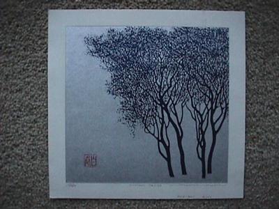 巻白: Unknown, trees - Japanese Art Open Database