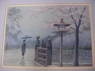 Matsu M: Spring Rain - Japanese Art Open Database