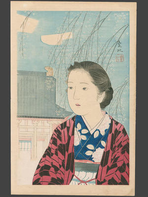 Nakamura Teii: Bijin under Cherry Blossoms - Japanese Art Open Database
