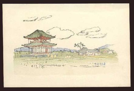 Nakazawa Hiromitsu: A pagoda in the country - Japanese Art Open Database