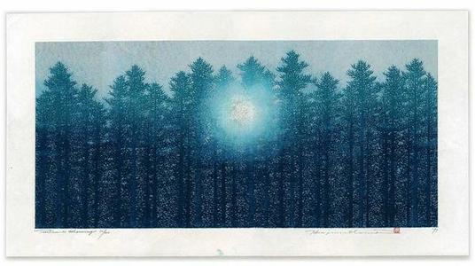 Namiki Hajime: Tree Scene 71, Morning - Japanese Art Open Database