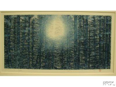 Namiki Hajime: Tree Scene-91 - Japanese Art Open Database