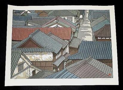 Nishijima Katsuyuki: Unknown farmhouse village - Japanese Art Open Database