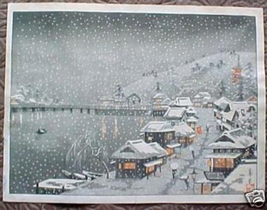Nishimura Hodo: Untitled snow scene 2 - Japanese Art Open Database