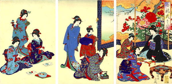 渡辺延一: The Flower Screen - Japanese Art Open Database