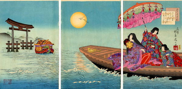 Watanabe Nobukazu: By Moonlight - Japanese Art Open Database