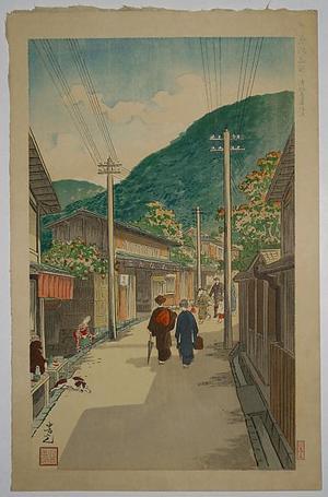 Nomura Yoshimitsu: Sloping Path to Kiyomizu — 清水産寧坂通 - Japanese Art Open Database
