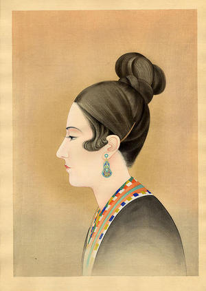 Obata Chiura: Before Singing - Madame Talia Savanieva - Japanese Art Open Database