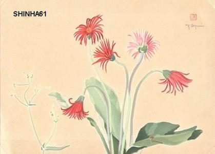 Ogura Yuki: Red Transvaal Daisy - Japanese Art Open Database