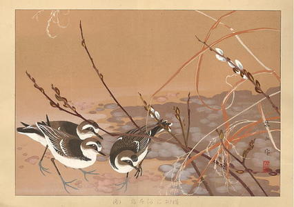 Rakusan Tsuchiya: Three Birds - Japanese Art Open Database