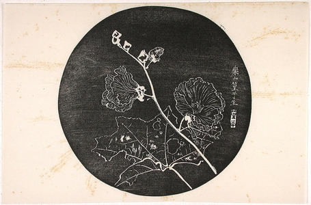 Rakusan Tsuchiya: Fan print- flowers 1 - Japanese Art Open Database