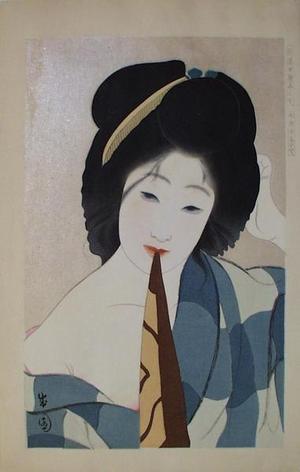 Seien Shima: July, after the bath — Shichigatsu Yuagari - Japanese Art Open Database