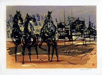 Shima Tamami — 島 珠実: Playing with Horses - Japanese Art Open Database