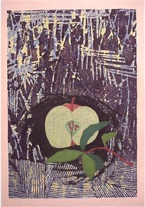 Shima Tamami — 島 珠実による浮世絵「Unknown, Apple and Leaf」