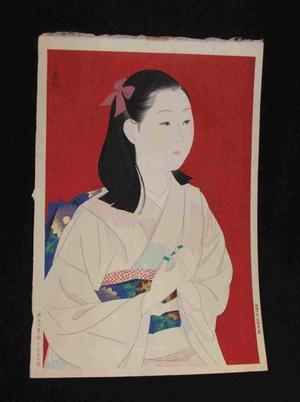 Kato Shinmei: Bijin in Kimono - Japanese Art Open Database