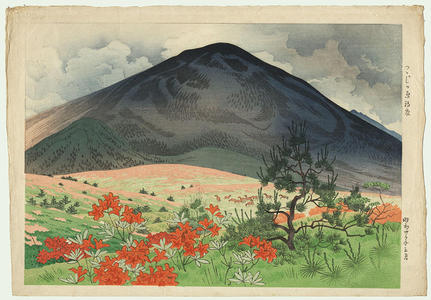 Ito Shinsui: A Field of Azalea in the Early Summer - Japanese Art Open Database