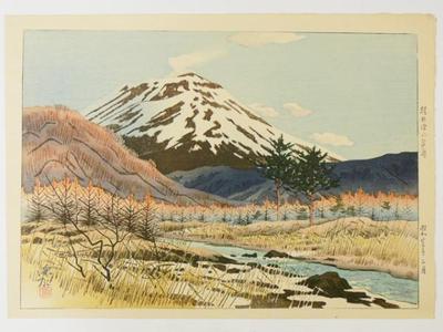 Ito Shinsui: Early Spring at Karuizawa — 軽井沢の早春 - Japanese Art Open Database