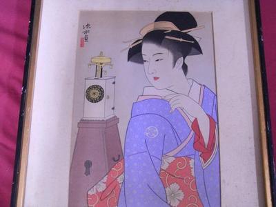 伊東深水: Clock - Japanese Art Open Database