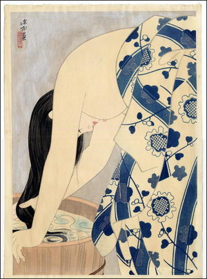Ito Shinsui: Washing Her Hair - Japanese Art Open Database