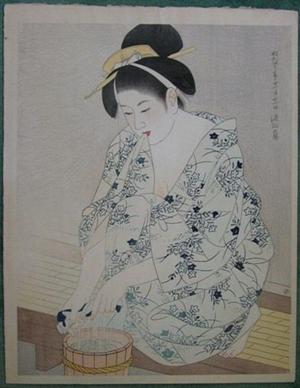 Ito Shinsui: A Woman after the Bath - Japanese Art Open Database
