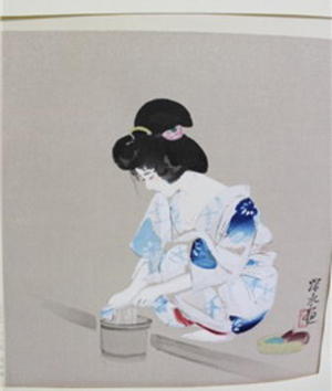 Ito Shinsui: After bathing — 浴後 - Japanese Art Open Database