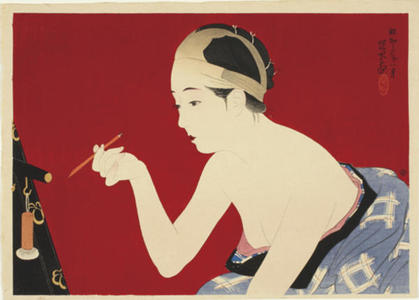 Ito Shinsui: Eyebrow Pencil - Japanese Art Open Database