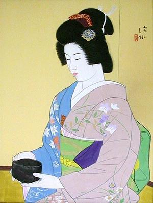 伊東深水: Otemae — お手前 - Japanese Art Open Database