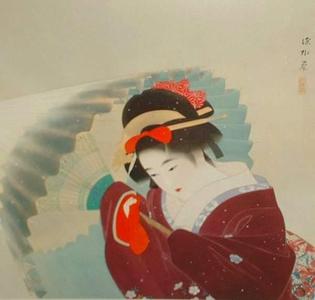 Ito Shinsui: Snow Storm- machine printed - Japanese Art Open Database