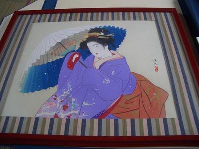 Ito Shinsui: Snow Storm- woodblock - Japanese Art Open Database